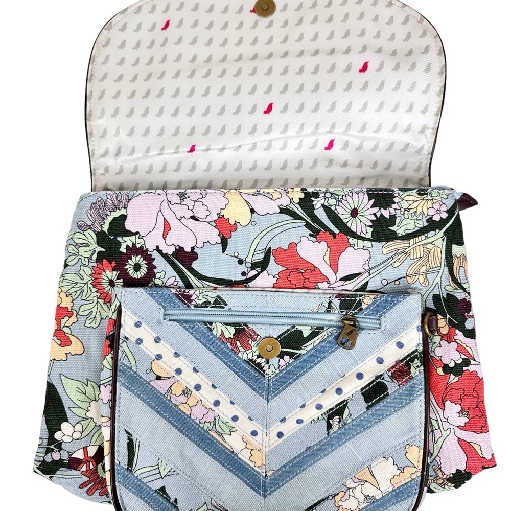 NWT Sakroots Artist Circle Convertible Backpack Sky Blue - Picture 7 of 16